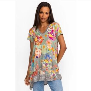 Johnny Was Multicolor Floral Tunic
